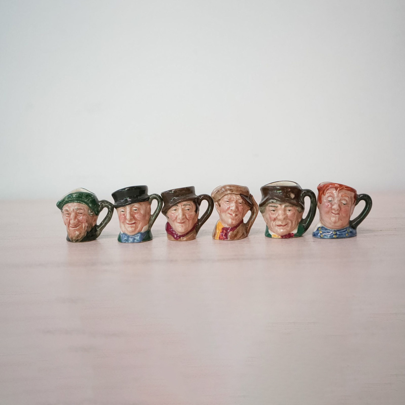 Set Jarras Miniatura Toby Jugs, Royal Doulton