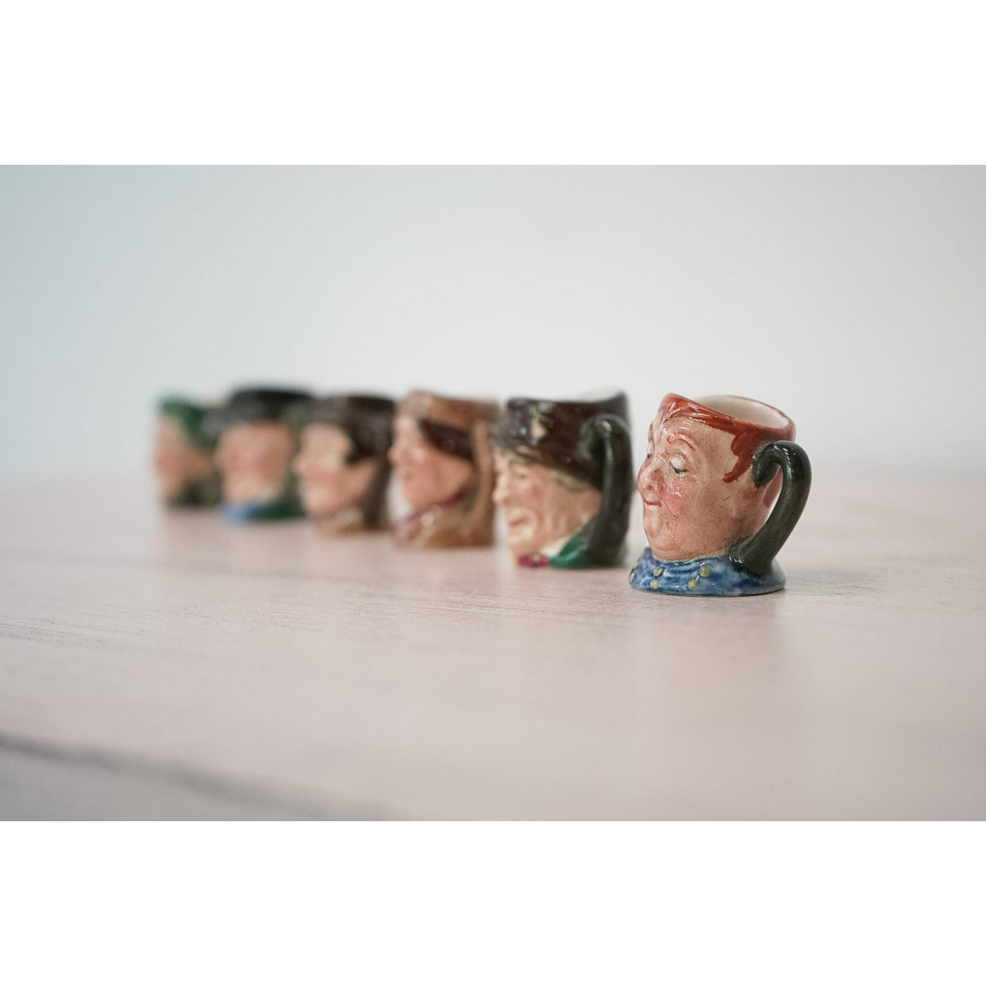 Set Jarras Miniatura Toby Jugs, Royal Doulton