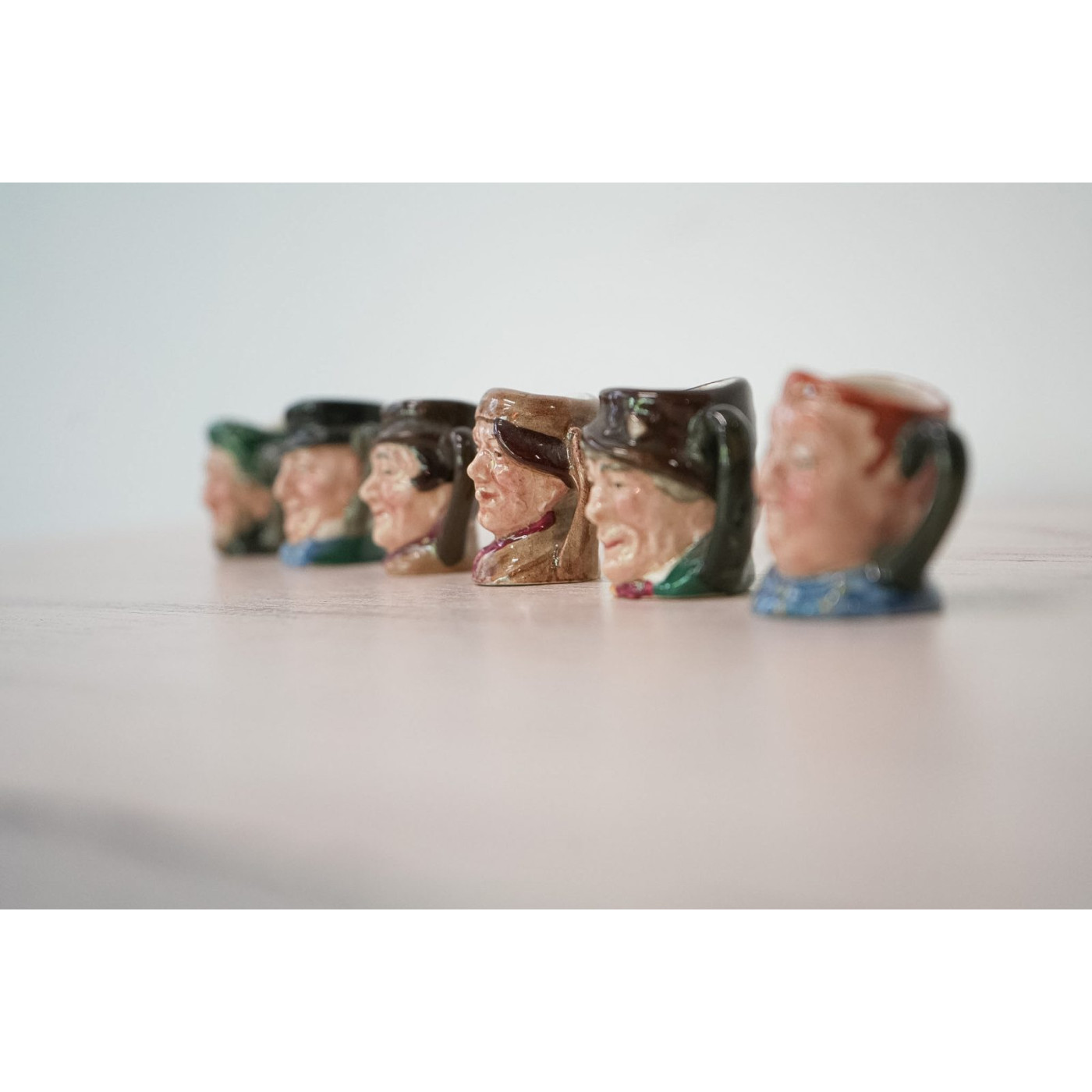 Set Jarras Miniatura Toby Jugs, Royal Doulton