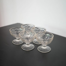 Copas de cristal para postre