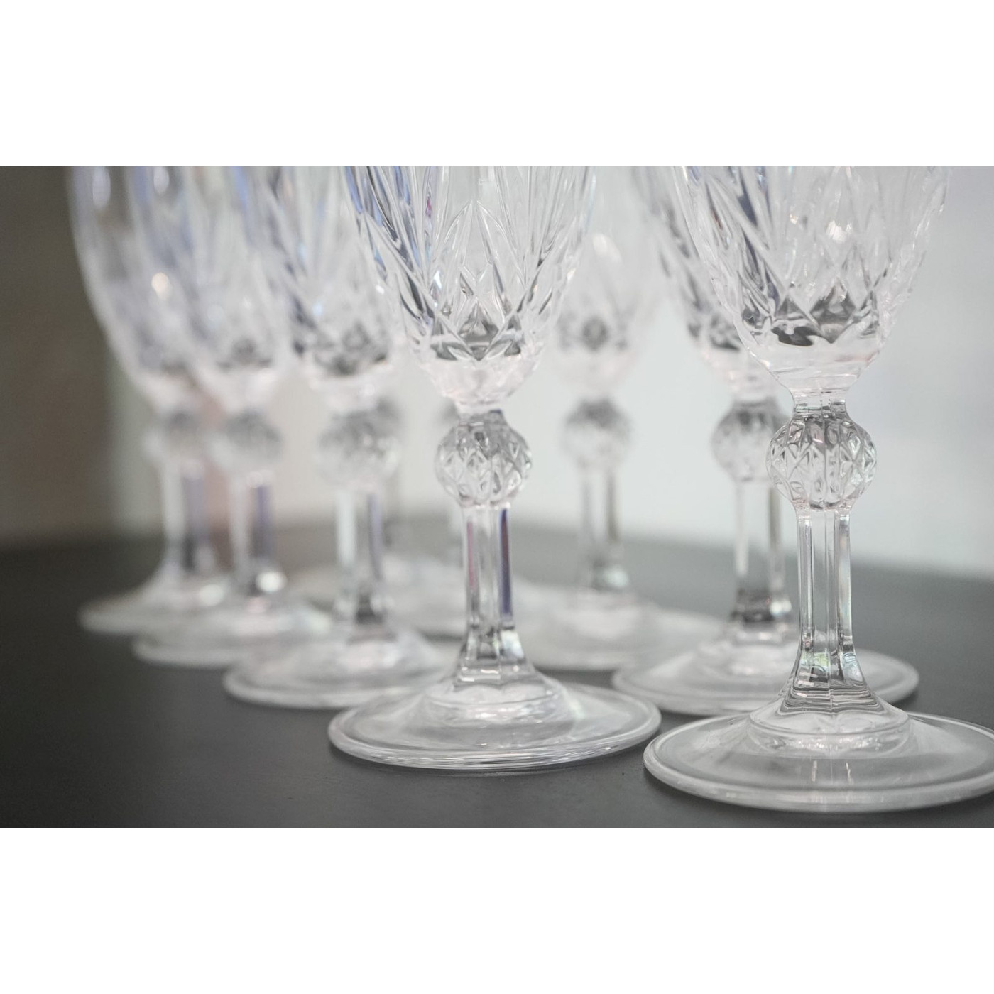 Copas de cristal para champaña