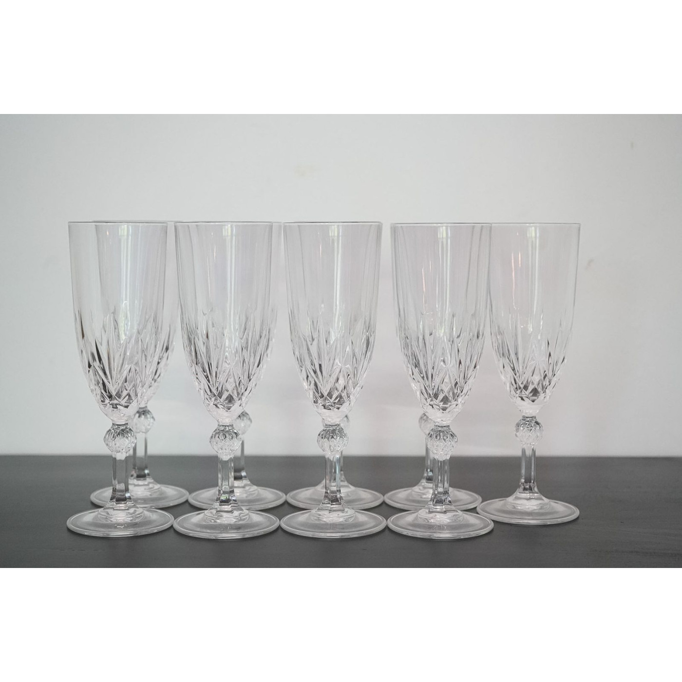 Copas de cristal para champaña