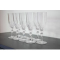Copas de cristal para champaña
