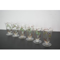Copas de vidrio decoradas