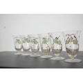 Copas de vidrio decoradas