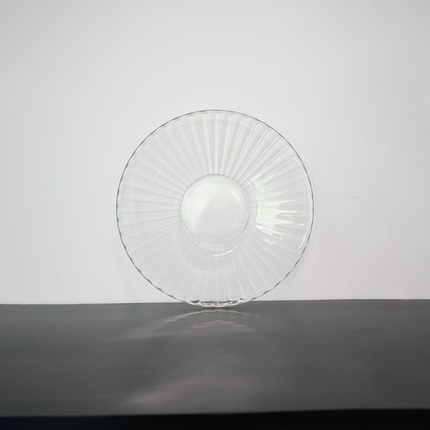 Plato base de cristal