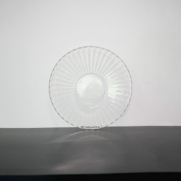 Plato base de cristal