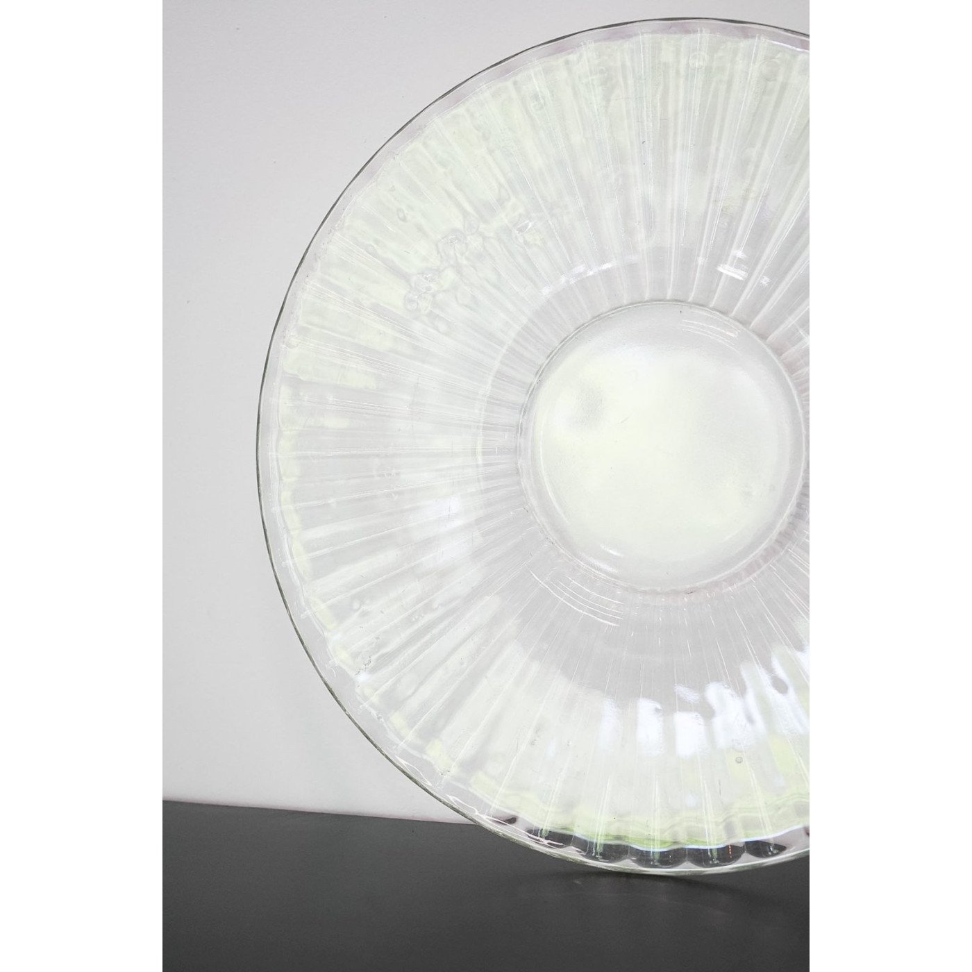 Plato base de cristal