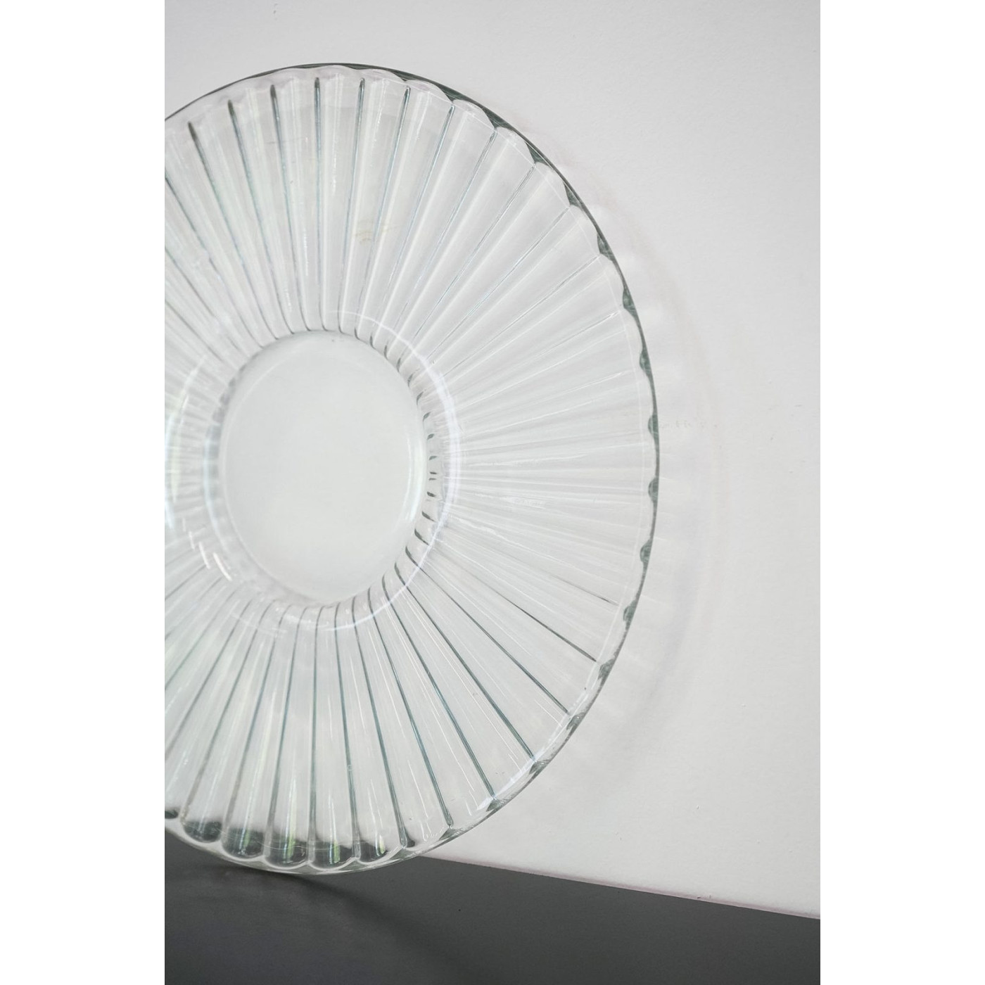 Plato base de cristal