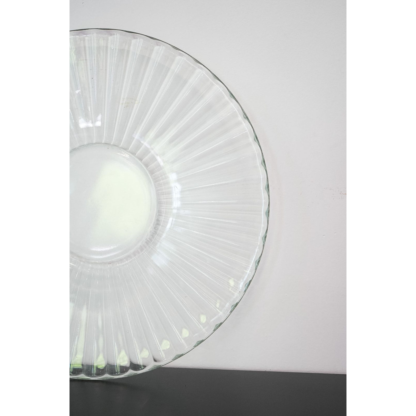 Plato base de cristal