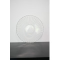 Plato base de cristal