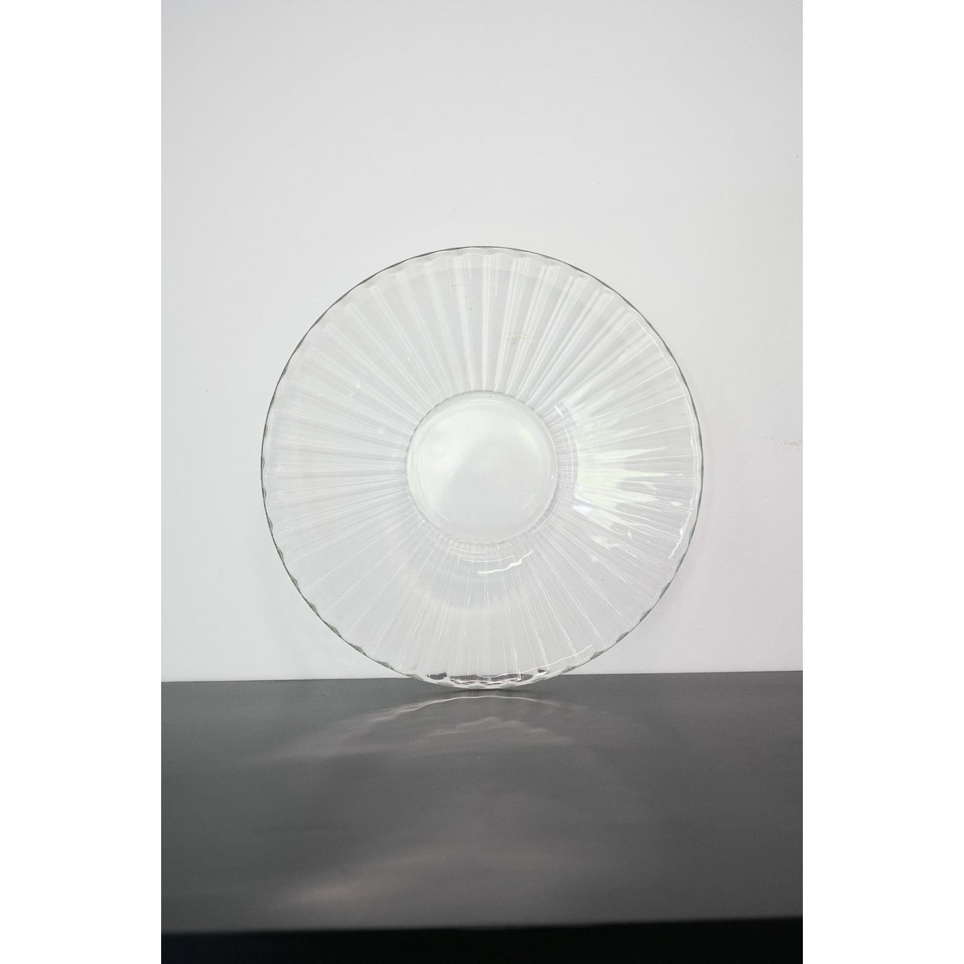 Plato base de cristal