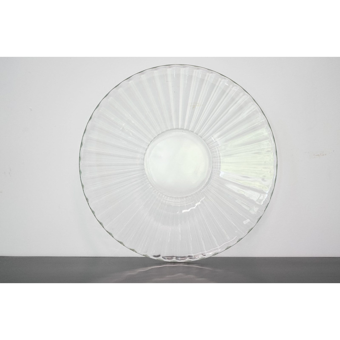 Plato base de cristal