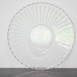 Plato base de cristal
