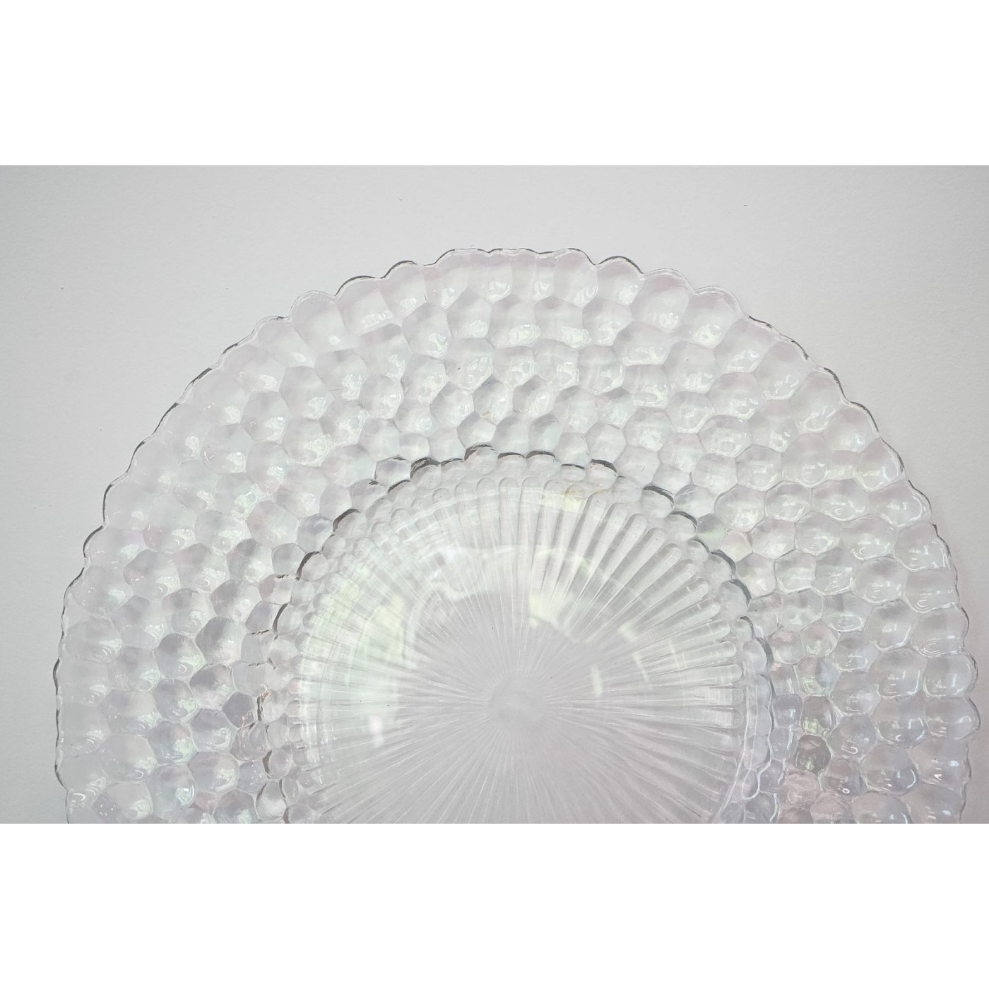 Plato base de cristal