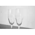 Copas de cristal marca Champagne Pommery - 2 unidades