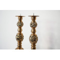 Candeleros de bronce