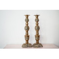 Candeleros de bronce