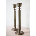 Candeleros de bronce