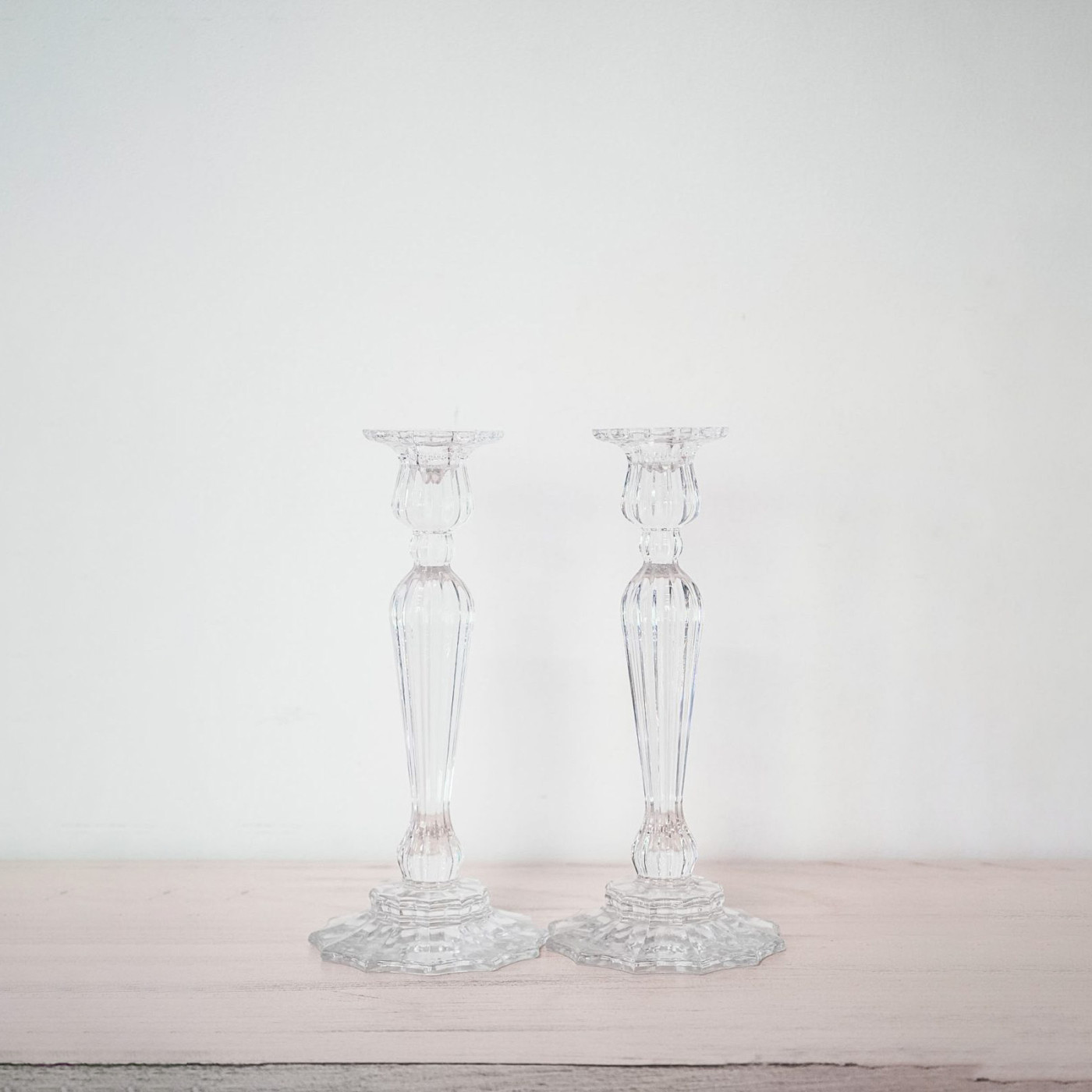 Candeleros de cristal