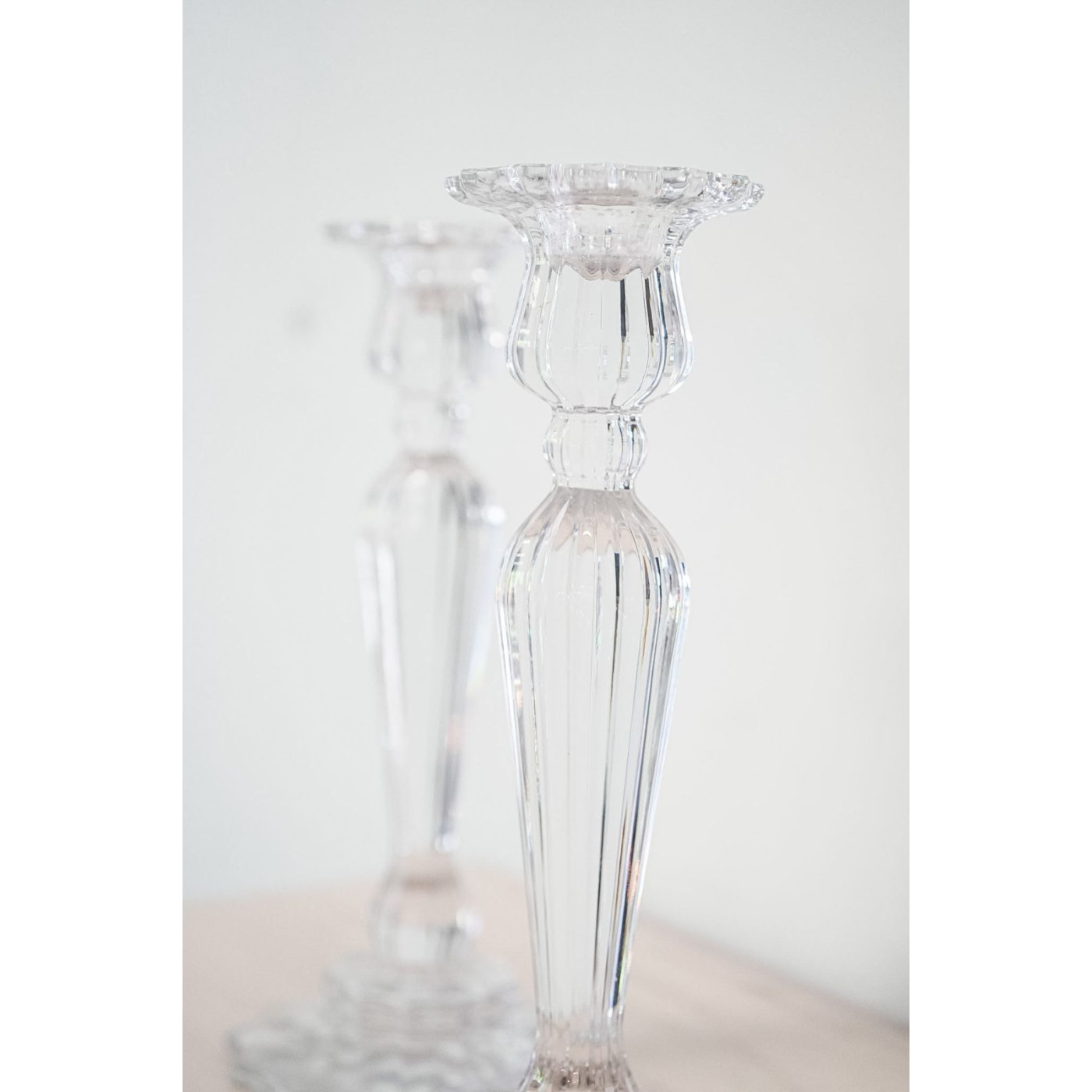 Candeleros de cristal