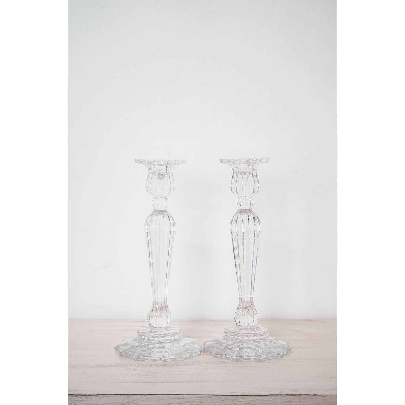 Candeleros de cristal