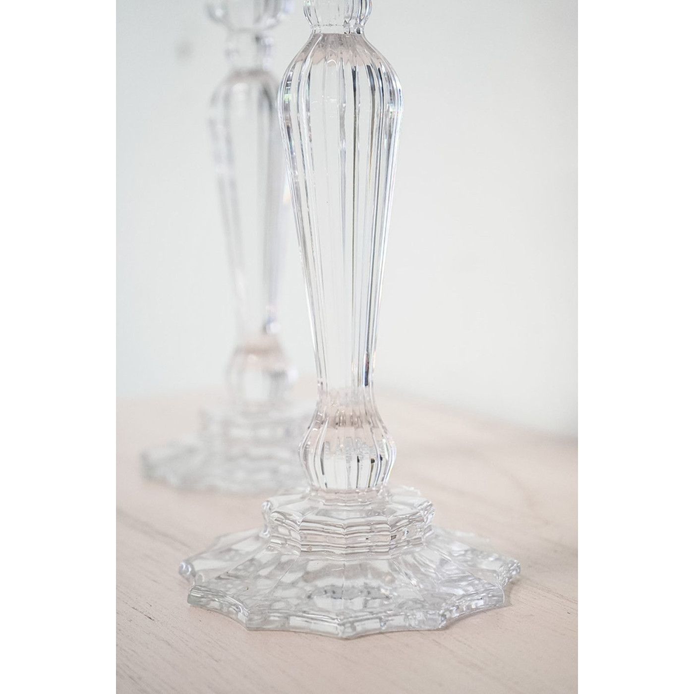 Candeleros de cristal