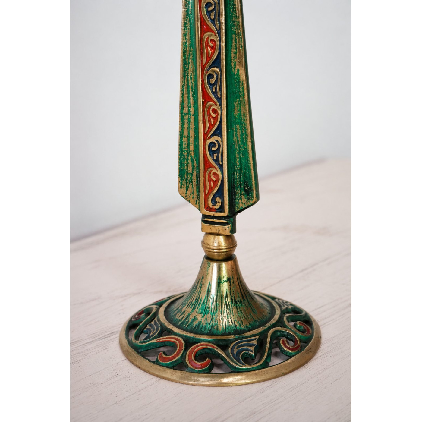 Candelero de bronce