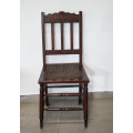 Silla de madera victoriana