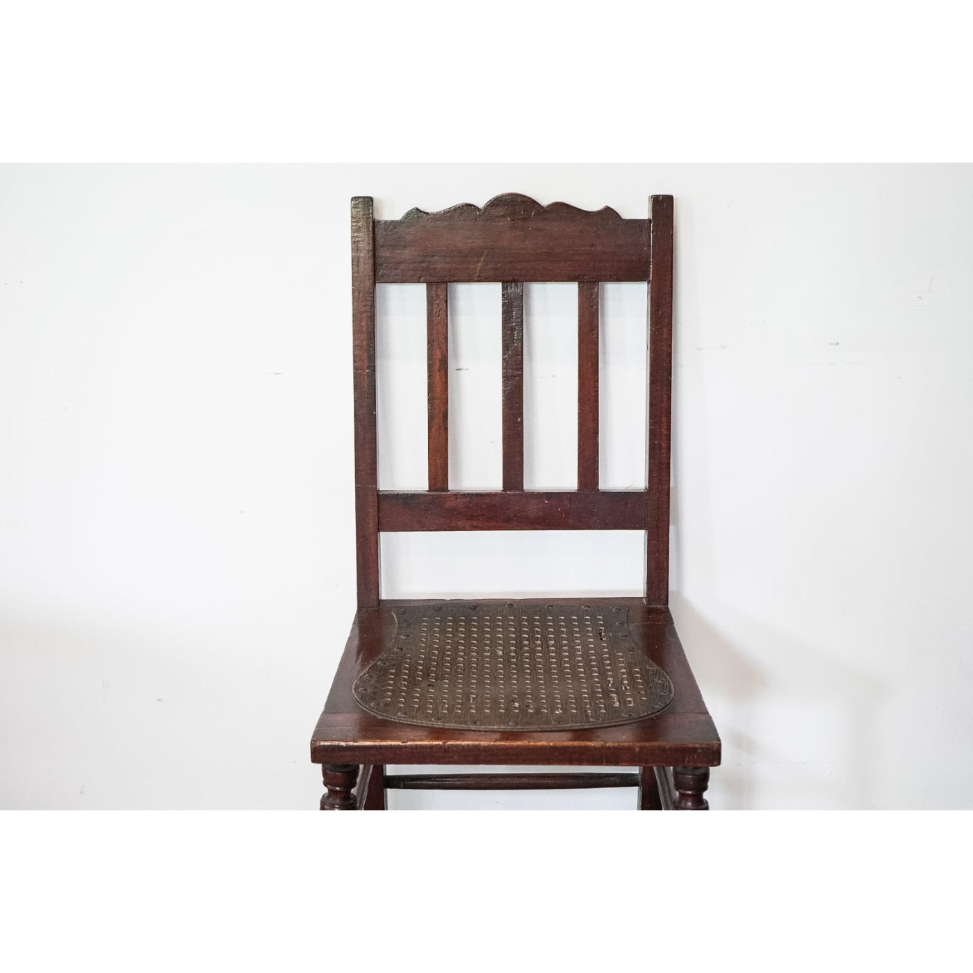 Silla de madera victoriana