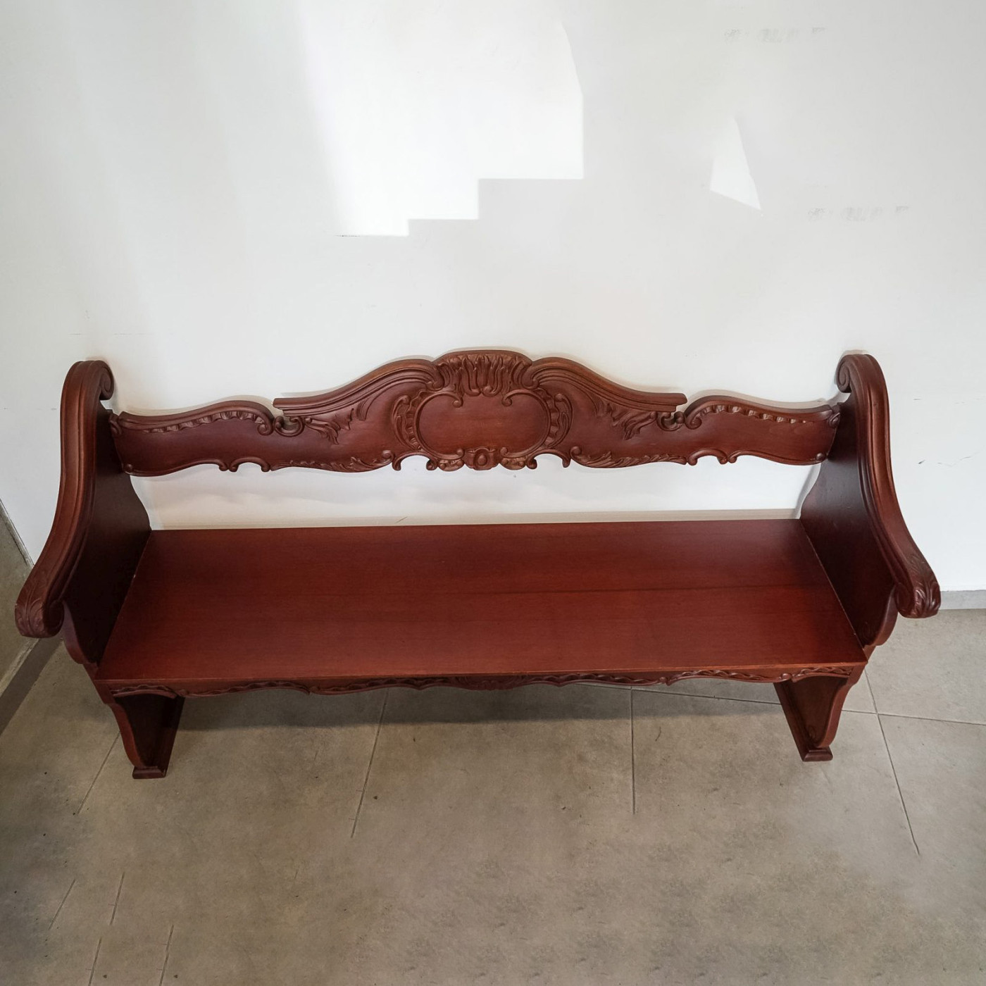 Banca estilo Francés de madera de cedro