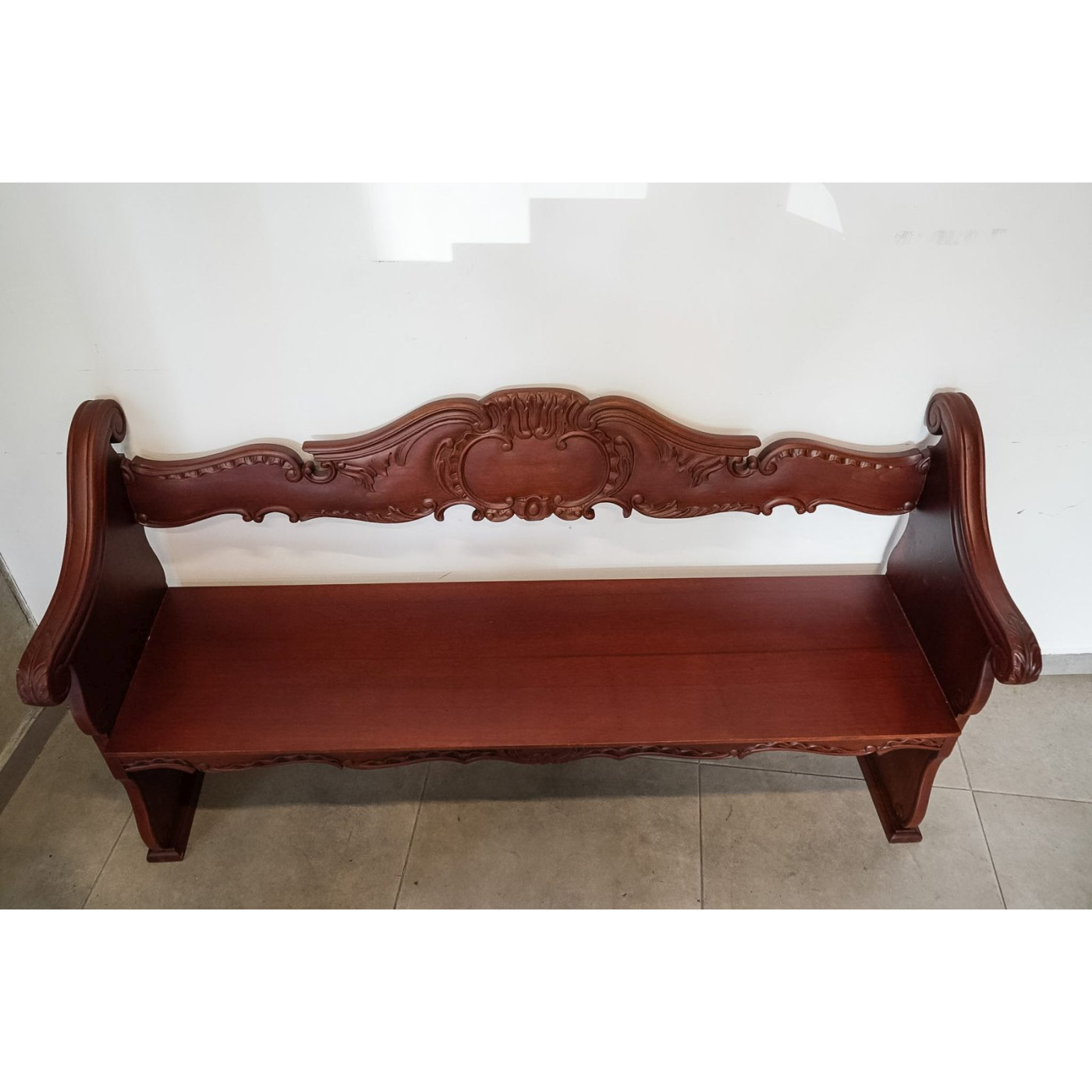 Banca estilo Francés de madera de cedro