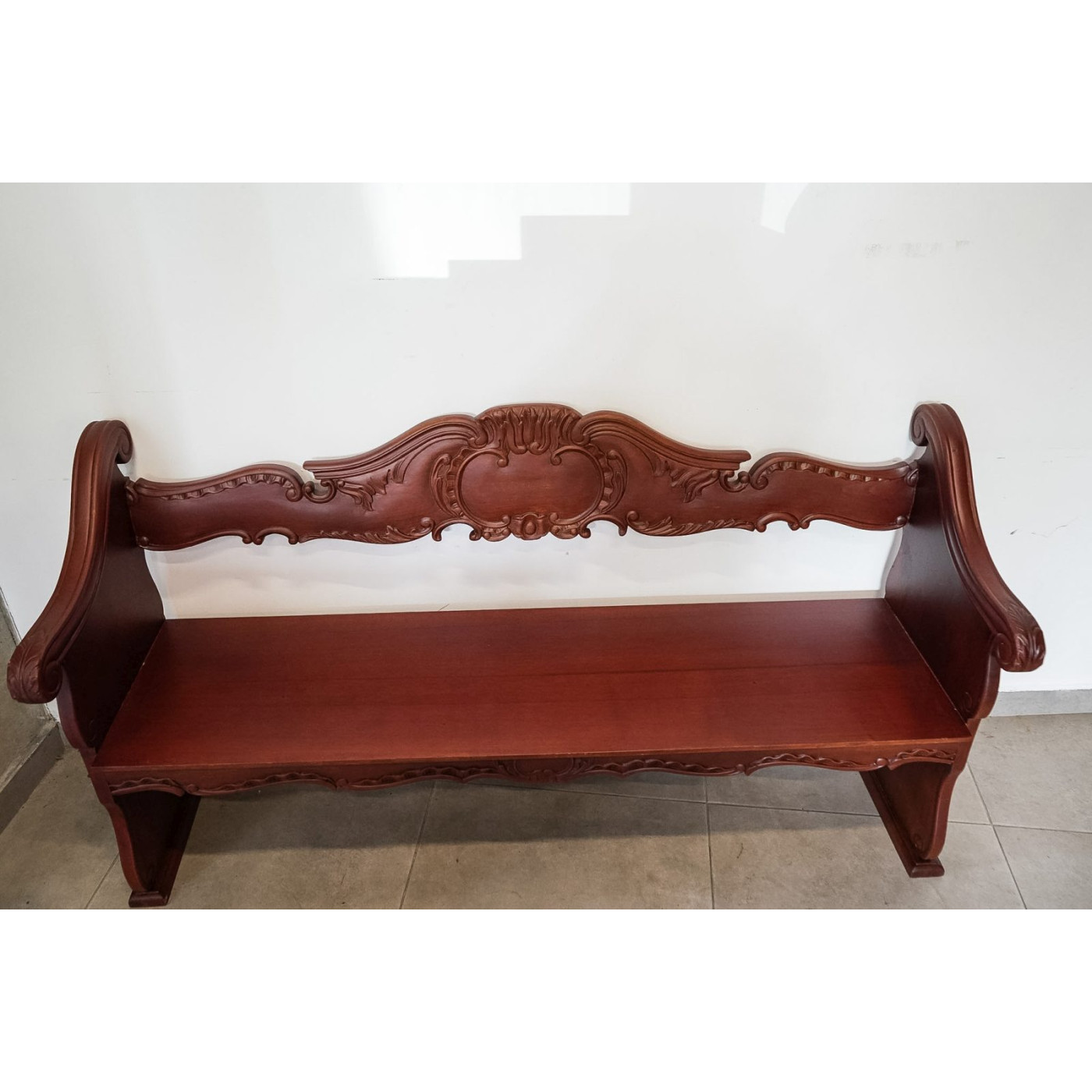 Banca estilo Francés de madera de cedro